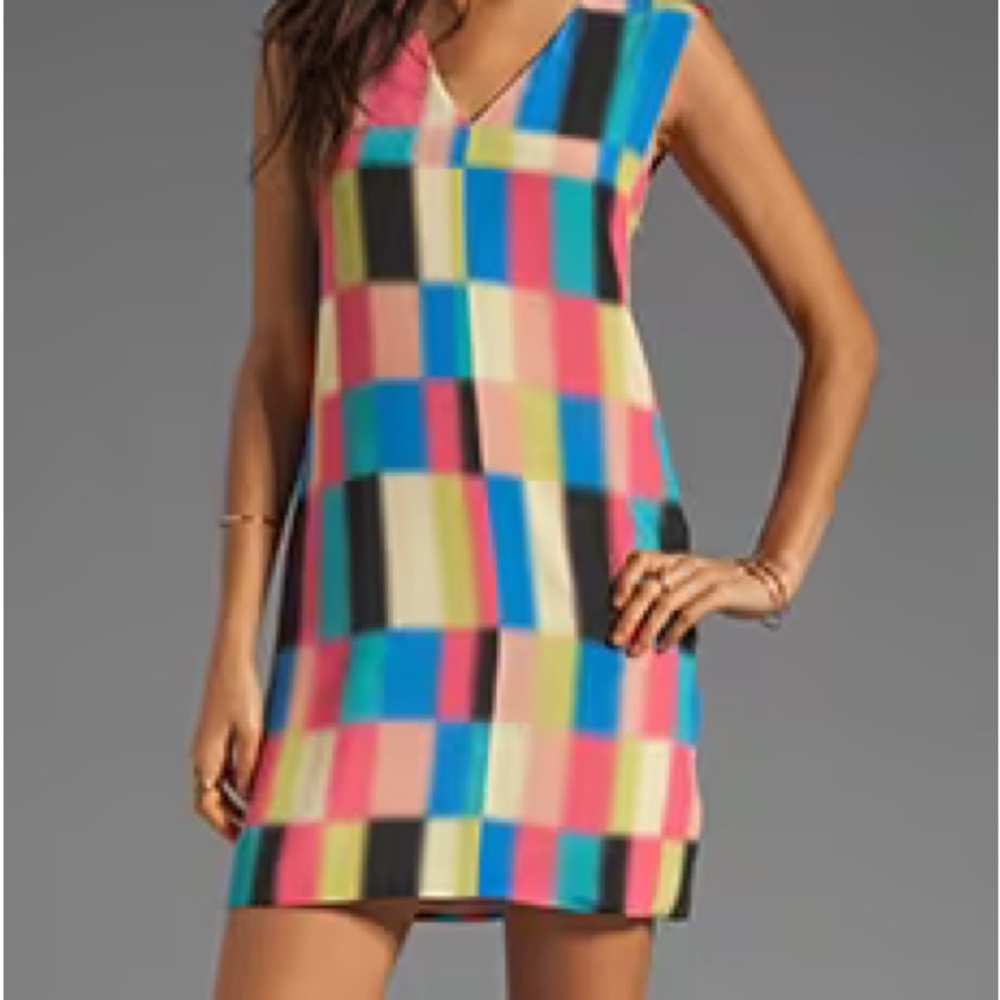 Tibi Vertex Silk Shift Dress size 6